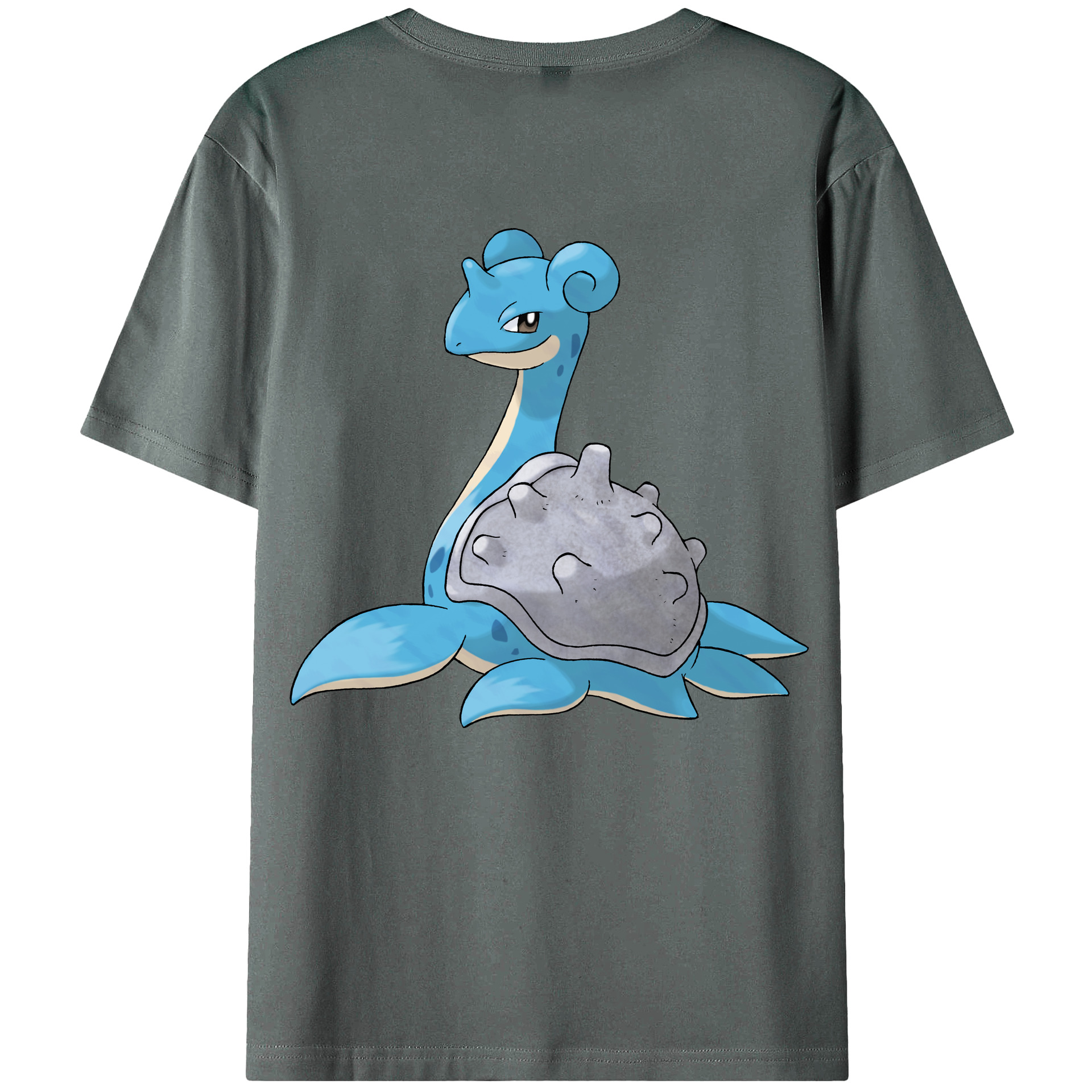（画像用） ポケットモンスター Pokémon 綿100％ メンズ半袖Tシャツ（バックプリント） 通気性